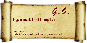 Gyarmati Olimpia névjegykártya
